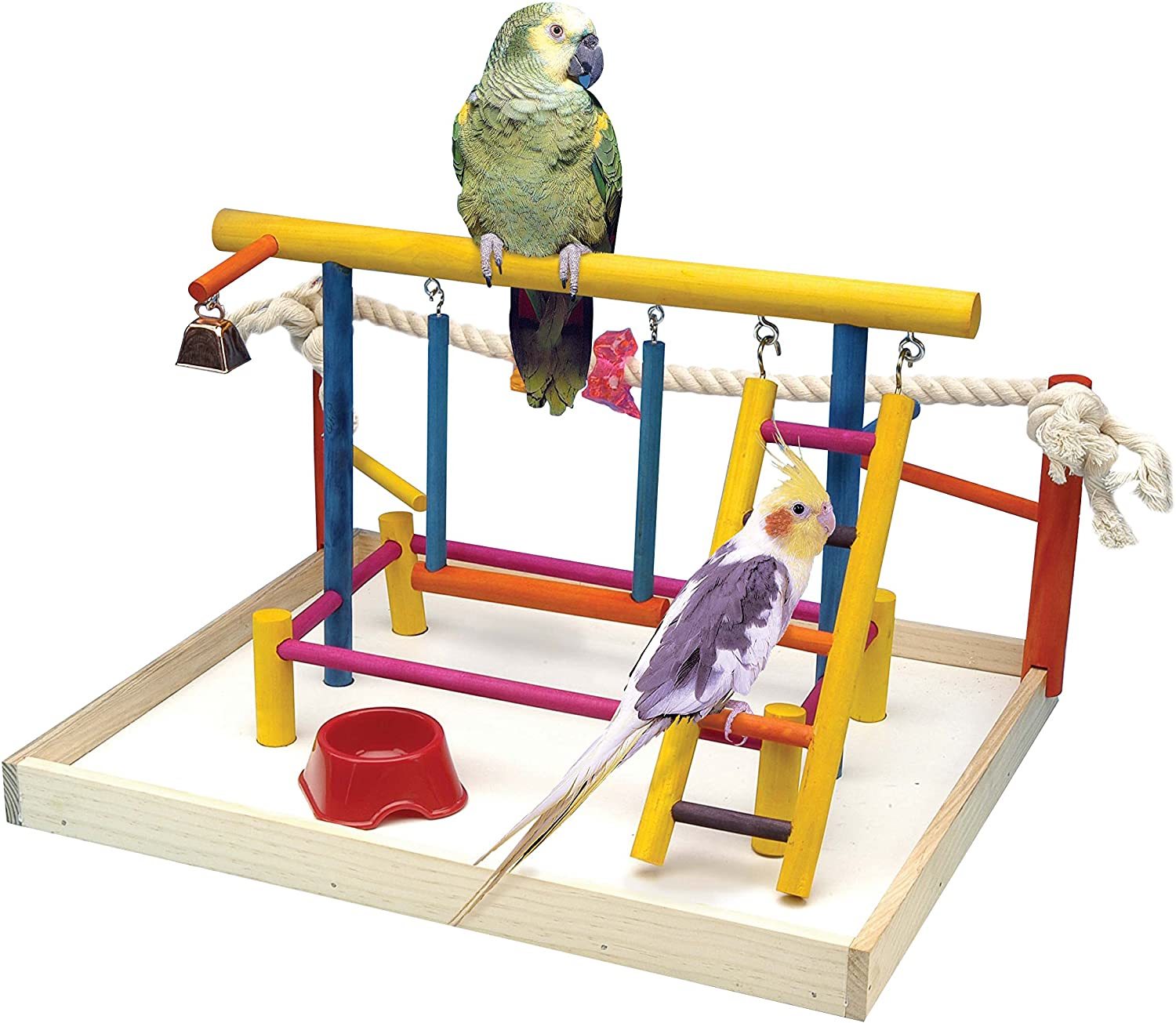 Penn-Plax Bird Life Activity Center / Playpen – Multicolor – Extra Large Size