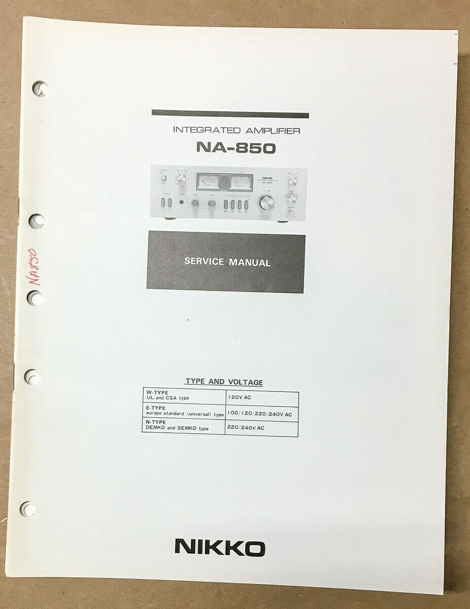 Used Nikko NA850 Amplifiers for Sale