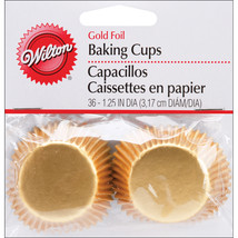 Mini Baking Cups-Gold Foil 36/Pkg - $6.17