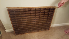 Matchbox Hot Wheels Handmade Display Case 1:64 108 cars Walnut Stain 