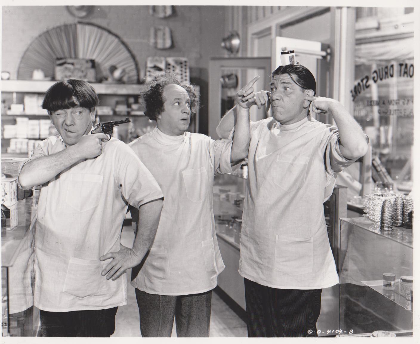 3 Stooges Drug Store Moe Larry Shemp 136 Vintage 8X10 BW TV Memorabilia ...