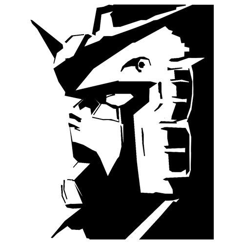 Gundam Head Vinyl Decal Sticker for Macbook Laptop Car Window Bumper