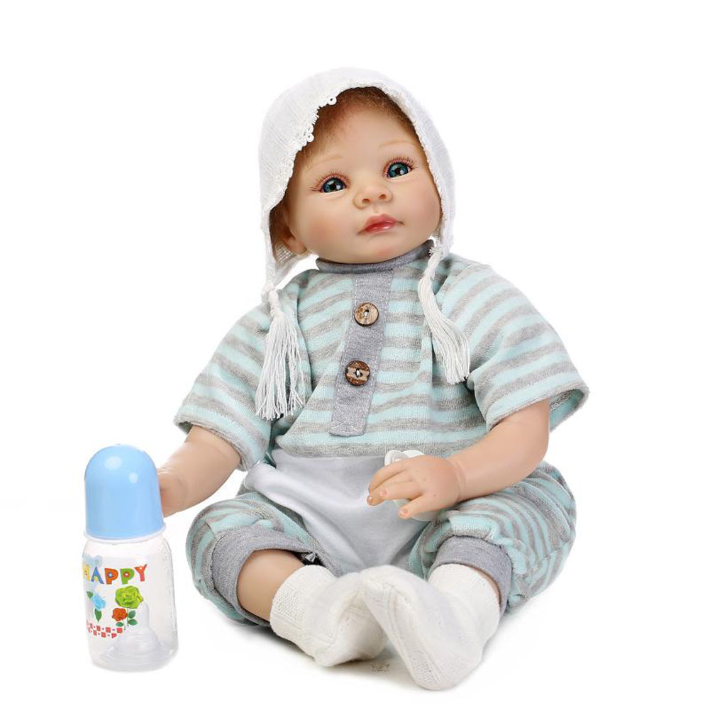 Silicone reborn baby boy doll toys for girl