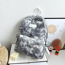 Fashion Tie Dye Printing Women Backpack Casual Canvas Students School Bags Femal - $28.07