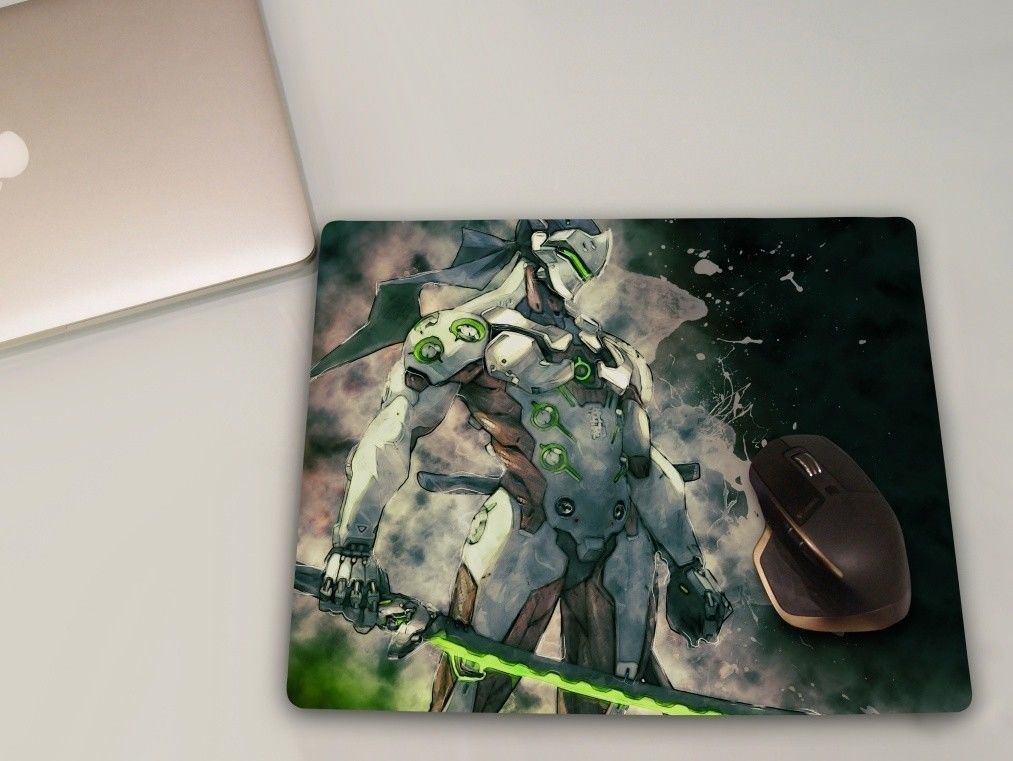 Overwatch Mouse pad Large Gaming Genji Mousepad 38x48cm Keyboard Desk Mat A150 Mouse Pads, Mats