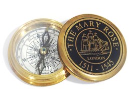 NauticalMart Vintage Brass Metal The Mary Rose Pocket Compass