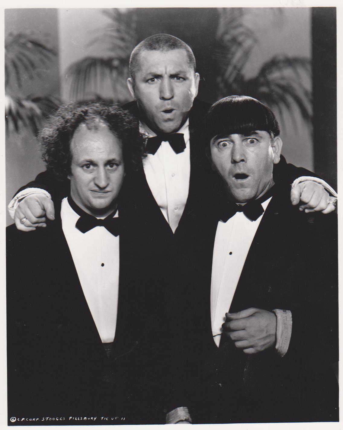 3 Stooges Tuxedos Moe Larry Curly 65 Vintage 8X10 BW TV Memorabilia ...