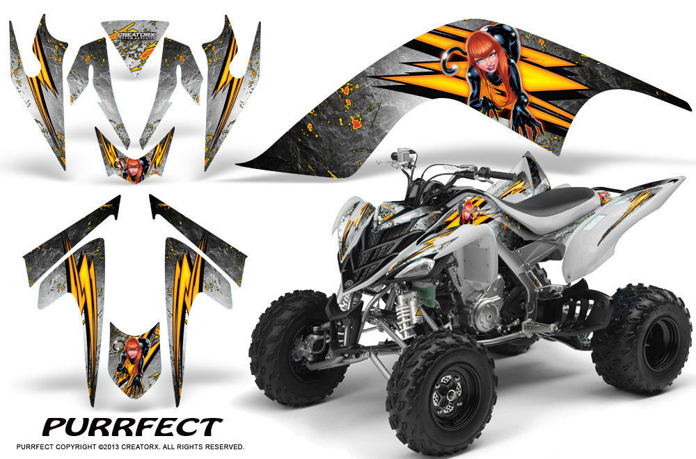 Primary image for YAMAHA RAPTOR 700 GRAPHICS KIT DECALS STICKERS CREATORX PUR W