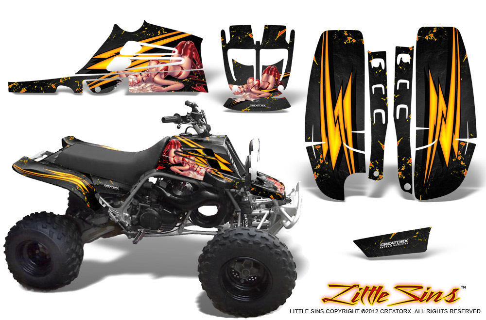 YAMAHA BANSHEE 350 FULLBORE PLASTICS CREATORX GRAPHICS KIT LSB - ATV Parts