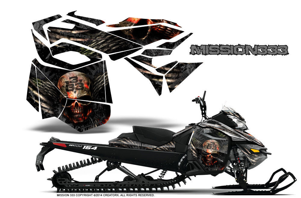 SKIDOO REV XM SUMMIT SNOWMOBILE SLED GRAPHICS KIT WRAP CREATORX