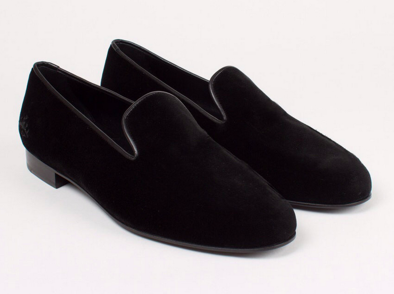 Mens fashion Black Velvet slip-on shoes men casual loafer Velvet shoes ...