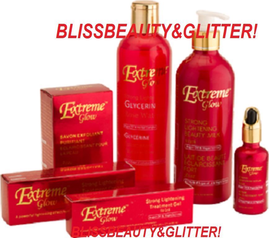 Extreme Glow 6 LOT! Intense Toning Beauty Lotion,Glycerin,Serum,Soap