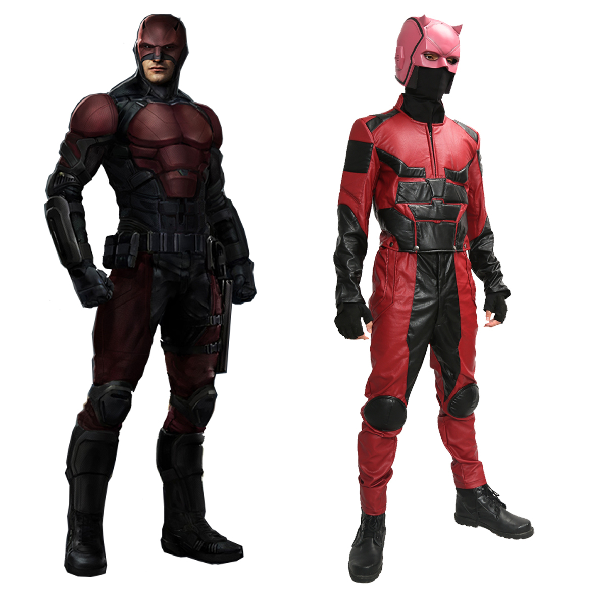 XCOSER Daredevil Costume Superhero Battle Suit Matthew Murdock Cosplay ...