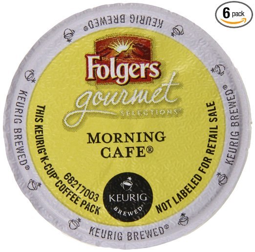Folgers Gourmet  Morning Cafe K-cup Coffee 144ct