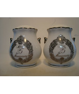 Souvenir, Napcoware white porcelain Silver Anniversary bean pot shape s&amp;... - $8.00