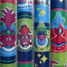 2 Rolls Trolls Movie Christmas Ornament Wrapping Paper 40 sq ft Total - $24.68