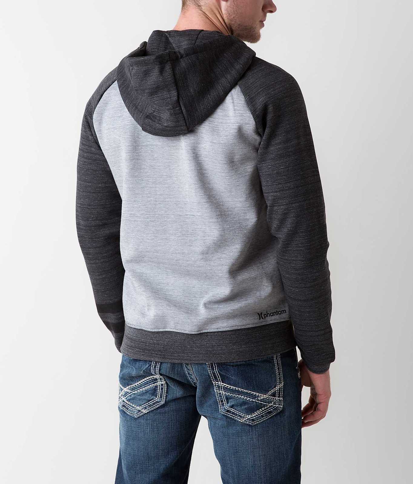 HURLEY PHANTOM APEX REFLECTIVE LOGO JACKET ZIP HOODIE GRAY MEN'S GUYS NEW $110 - Coats & Jackets