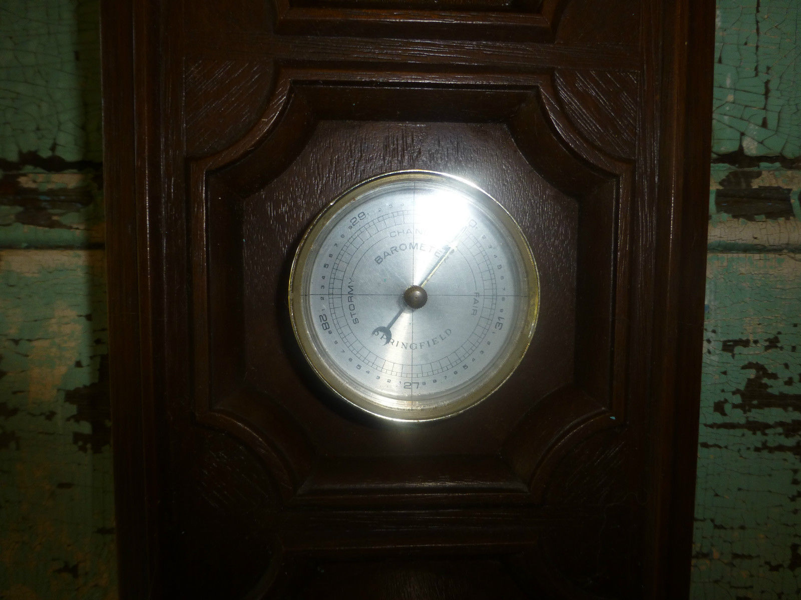Vintage Springfield Barometer Humidity Meter Thermometer USA Mid