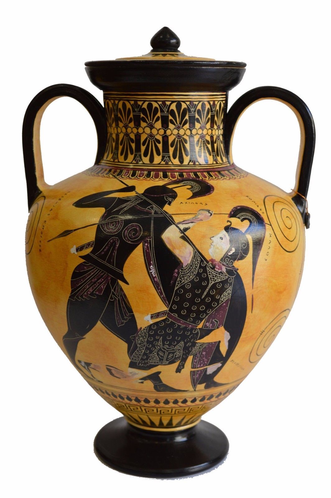 Achilles And Penthesileia Amphora Vase And 15 Similar Items