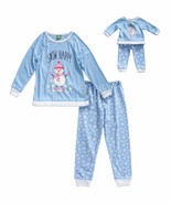 Girl 4-14 and Doll Matching Snow Happy Christmas Pajama Outfit fit Ameri... - $26.99