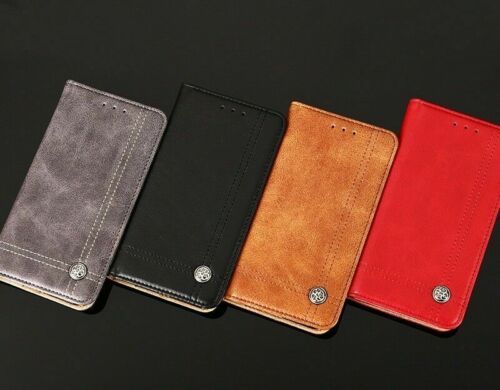 Leather Flip Case Cover for Motorola Moto G Play G30 Power G7 6 G5s E5