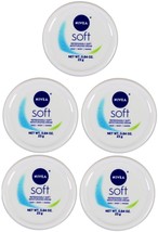 (5 Pack) Nivea Soft Moisturizing Cream, Travel Size Face Body Hands, 0.84 oz - $9.49