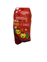 Ladies Valentine Themed Crew Socks - We Bee-Long Together 