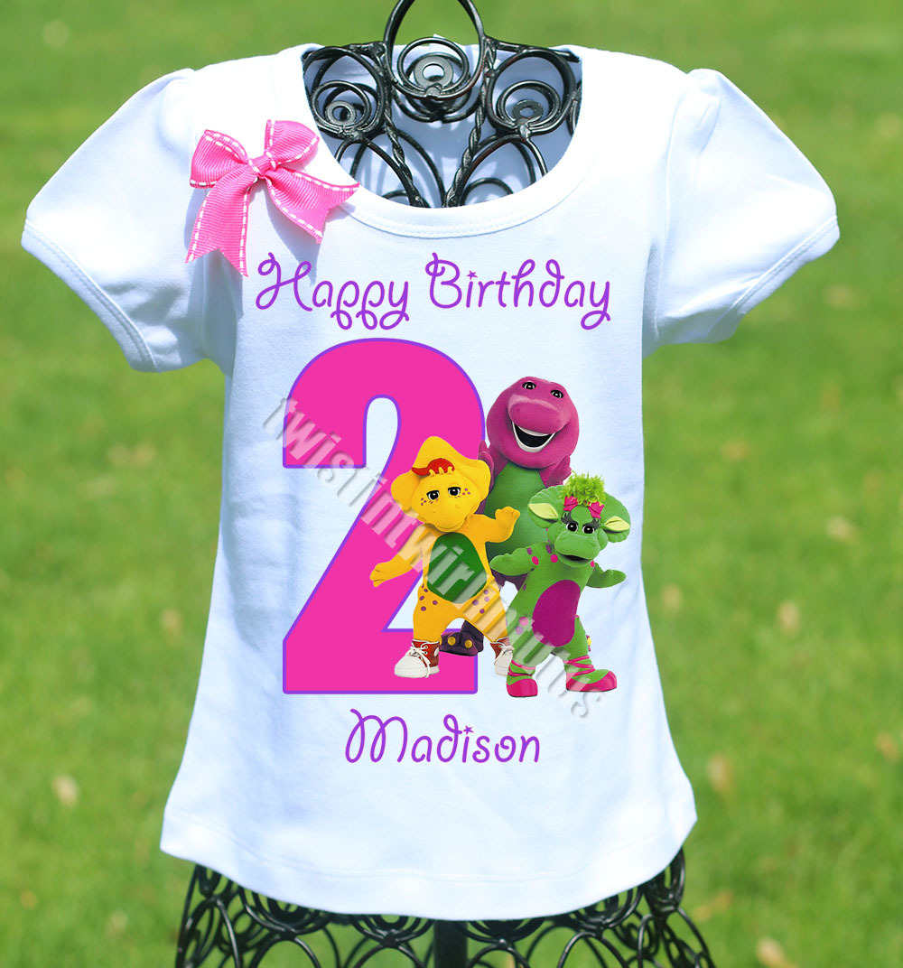 Barney Birthday Shirt - Tops, Shirts & T-Shirts