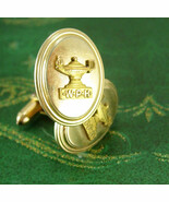 Wolf Point High School Cufflinks 1940&#39;s vintage Gold filled jewelry Mont... - $175.00