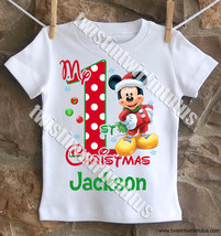 Boys Mickey Mouse First Christmas Shirt - $18.99