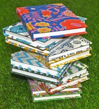 5&quot;X7&quot; Handcrafted Block Printed Cotton Fabric Covered Vintage Notebook J... - $14.99
