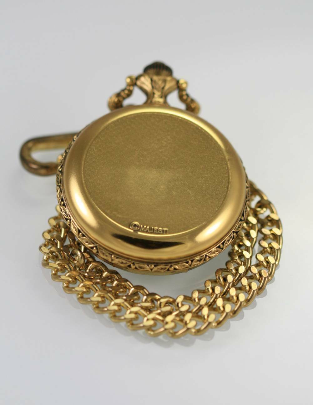 Majesti Number 1 Dad Gold Silver White Easy Read Fob Chain Quartz