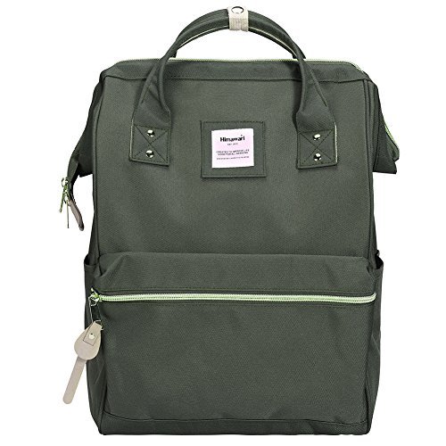 Himawari Travel Backpack Laptop Backpack Large Diaper Bag Doctor Bag (L- Green) - Backpacks, Bags