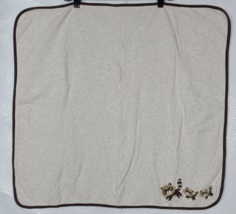 Gymboree Raccoon Reversible Baby Blanket Cotton 26" x 29" 2011 - $35.88