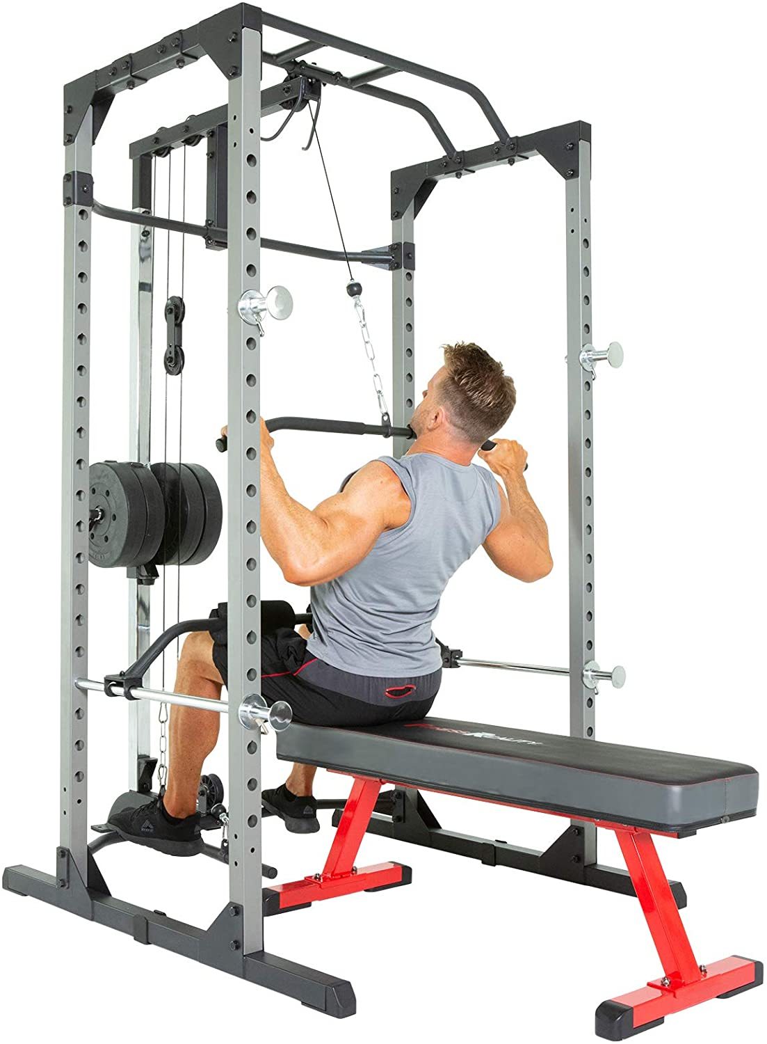 Fitness Reality 810XLT Super Max Power Cage with Lat Pulldown
