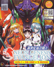 Neon Genesis Evangelion DVD : eps 1 to 26 end + 5 Movie Box Set SHIP FROM USA