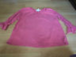 Size Small Motherhood Solid Pink Long Sleeve Maternity Shirt Top GUC - $14.00