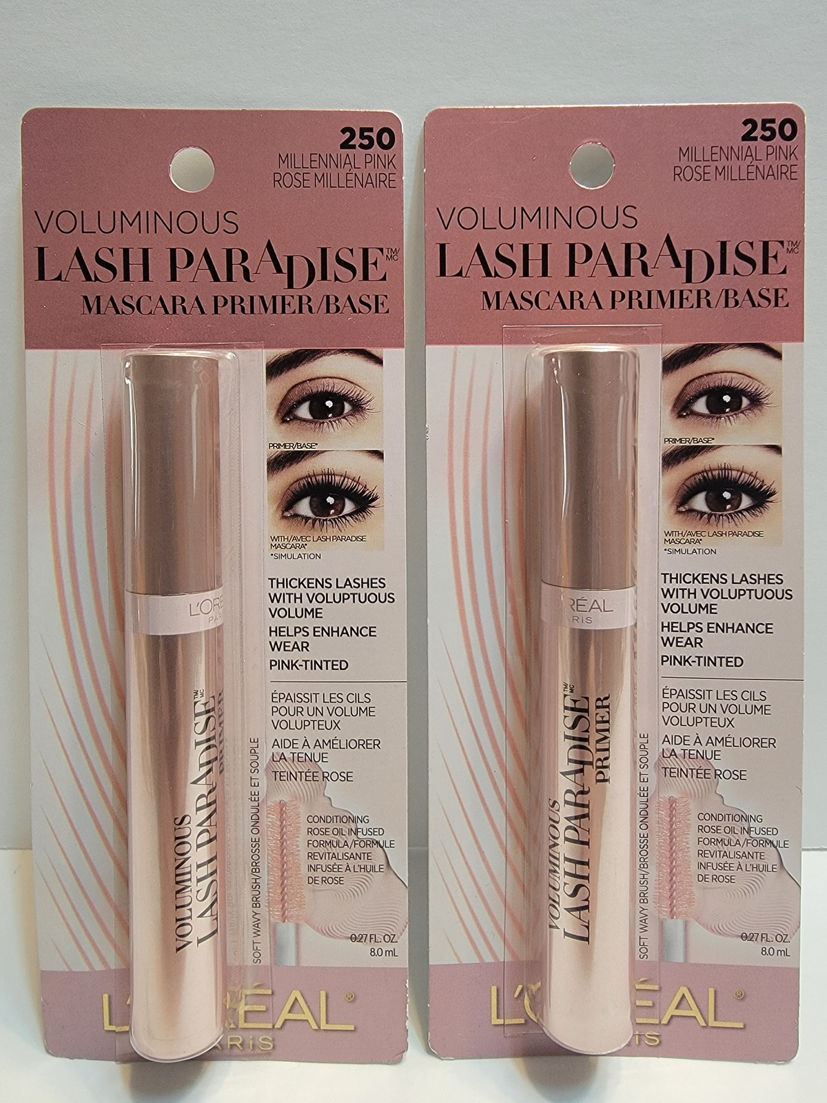 Loreal Paris Voluminous Lash Paradise Mascara Primer Base 250 Millennial Pink Mascara 