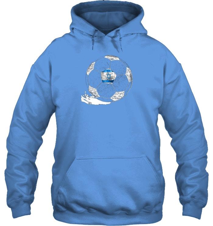 Vintage Soccer Israel Flag Hoodie Israelis Pride - Sweatshirts, Hoodies