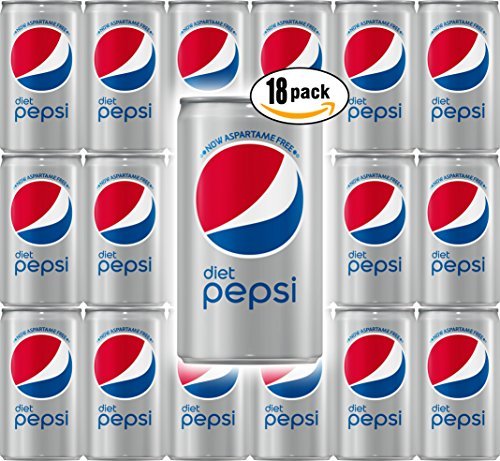 #Diet Pepsi Mini Cans, 7.5 Fl Oz (pack of 18) - Food & Beverages