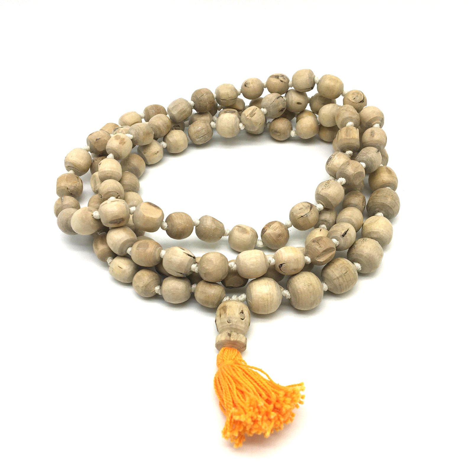 Handmade Japa Mala Beads Holy Tulsi Tulasi 108 Prayer Beads Knotted