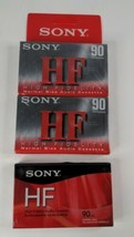 Lot of 3 NEW - Sony High Fidelity (HF) 90 Minute Audio Recording Cassette Tapes - $11.03