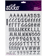 Sticko Alphabet Stickers-Brush Black - $8.13