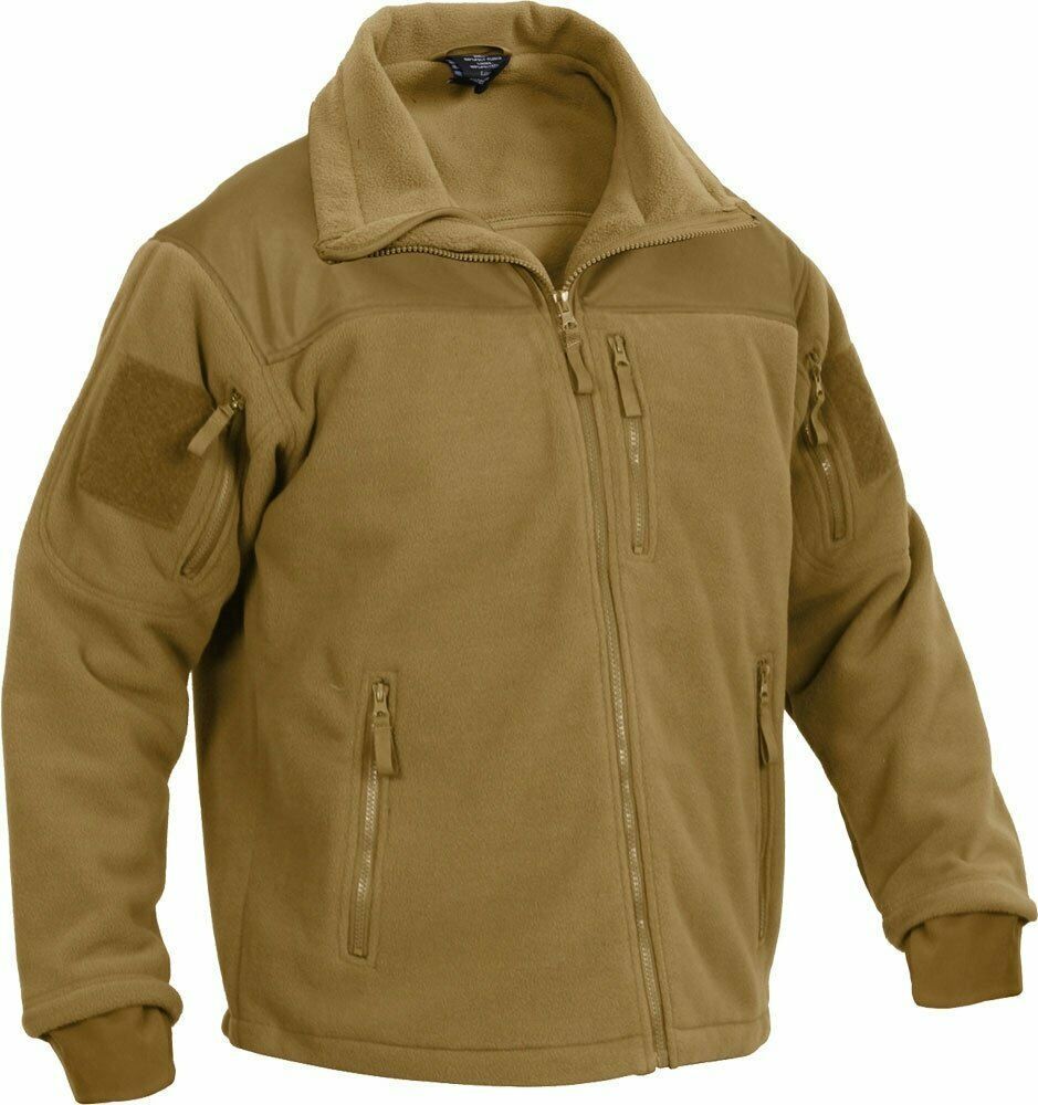 Coyote Brown Special Ops Tactical Fleece Jacket - Men's Clothing