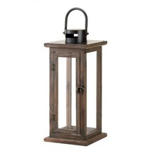 Accent Plus Rustic-Style Wood Candle Lantern - 16 inches - $57.78