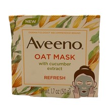 Aveeno Oat Face Mask with Cucumber Extract Refresh Tired Skin Nourishing 1.7 Oz - $9.49