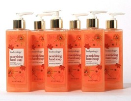 6 Bottles Bodycology 10 Oz Spiced Pumpkin Nourishing Hand Soap With Shea Butter 