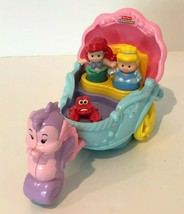 Fisher Price Little People Disney Princess Ariel Little Mermaid Carriage... - $24.99