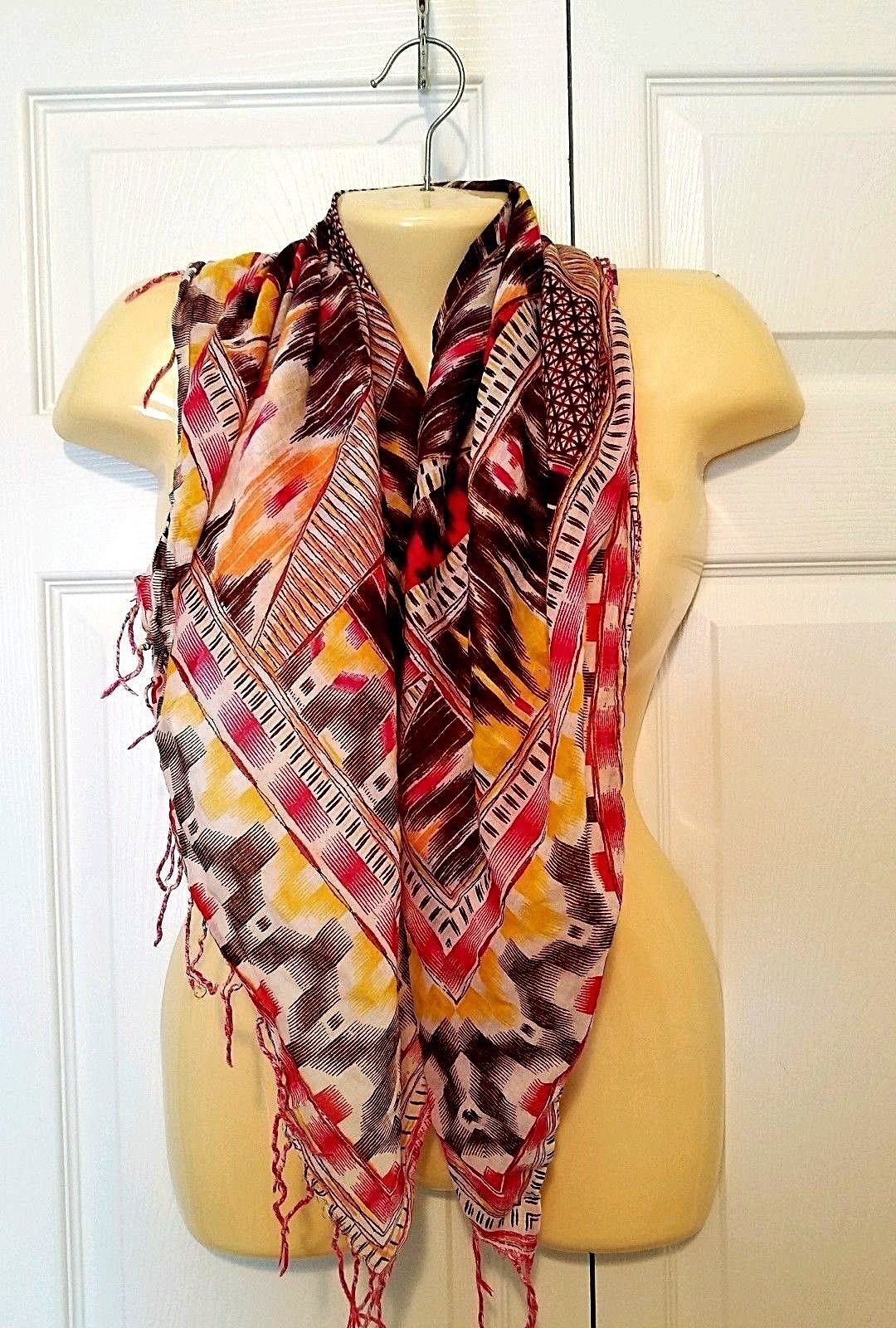 Green Yellow and Red Sheer Chiffon Scarves Rasta Colors Fashion Scarf Set