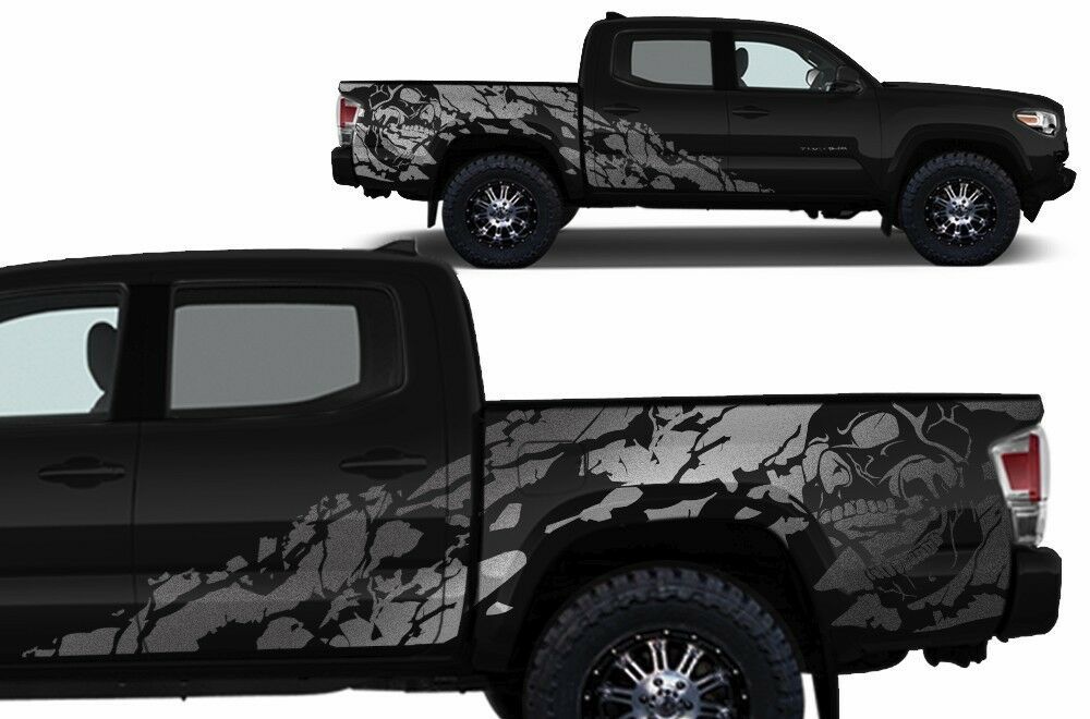 Vinyl Decal NIGHTMARE Wrap Kit for 4D Short Bed 16-17 Toyota Tacoma TRD ...